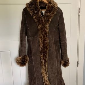 Charles Klein Winter Coat, chocolate brown, medium